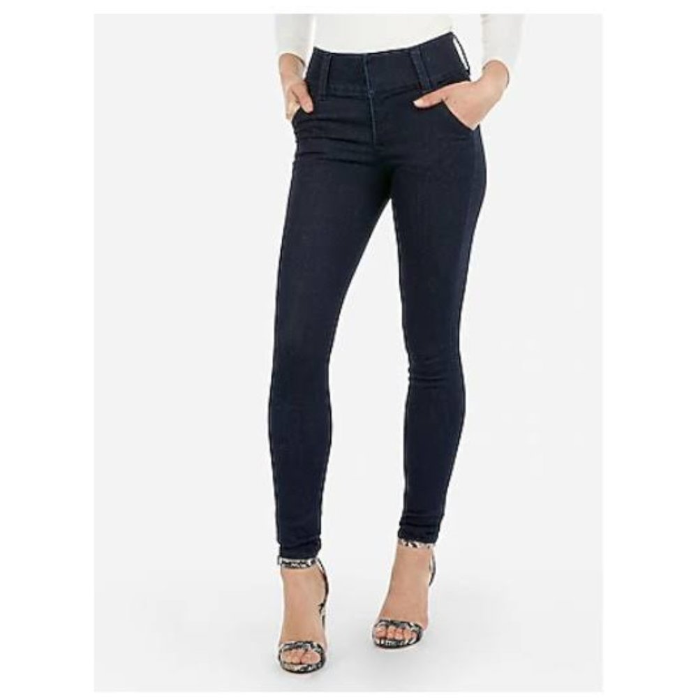 NEW with tags Express High Wasted Denim Perfect Wide Waistband
